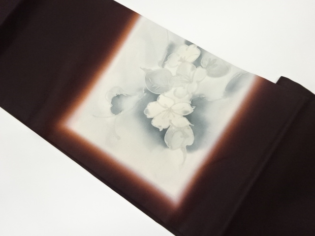 花模様ぼかし名古屋帯